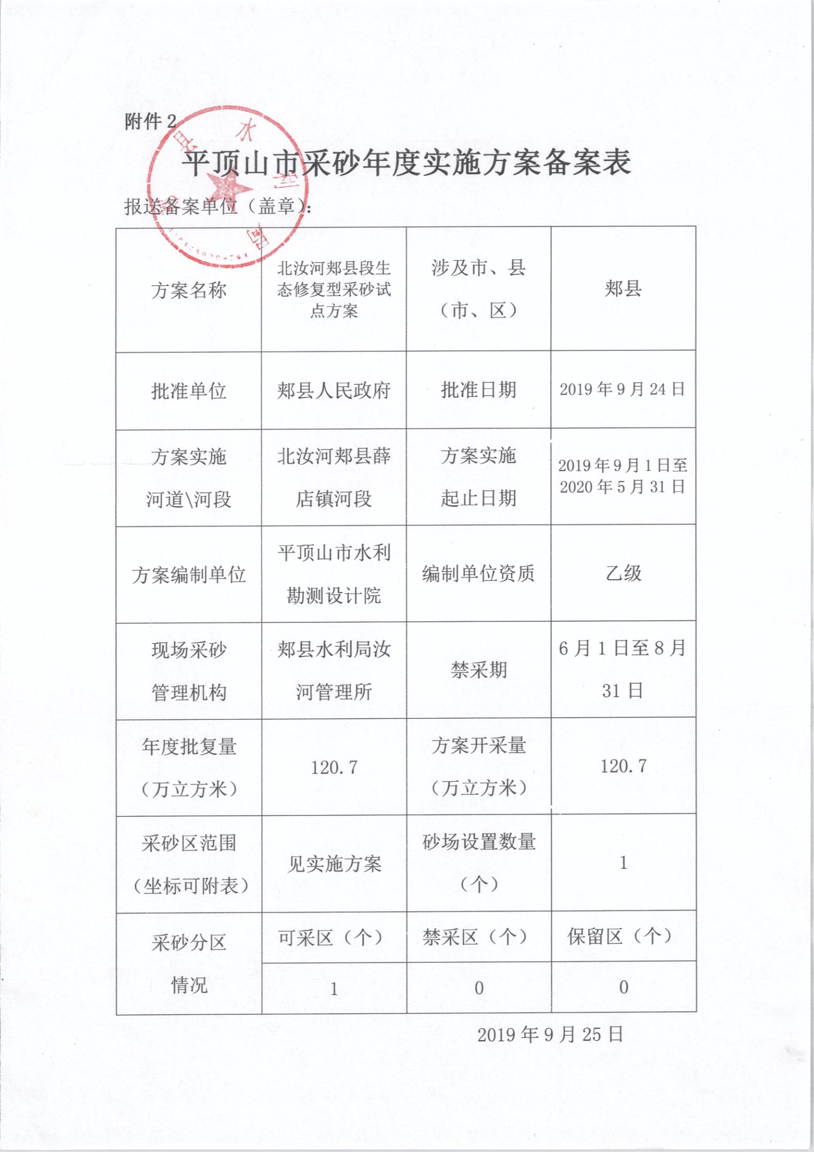 平顶山市采砂年度实施方案备案表(1)_00.jpg